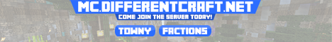 DifferentCraft - Towny / Faction Server Minecraft Server banner