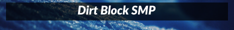 Dirt Block SMP Minecraft Server banner