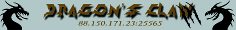 Dragons Claw Factions Minecraft Server banner