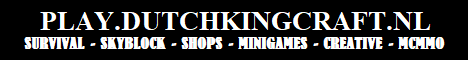 DutchKingCraft Minecraft Server banner