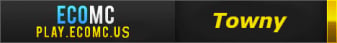 EcoMC Towny Economy Server Minecraft Server banner