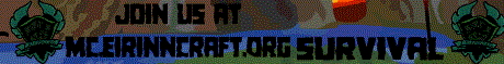 Eirinncraft Minecraft Server banner