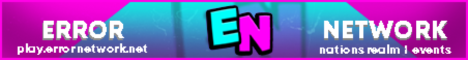 Error Network Minecraft Server banner