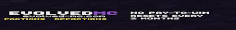 EvolvedMC Minecraft Server banner