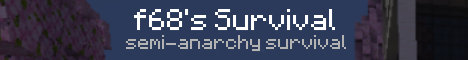 f68s Survival Minecraft Server banner