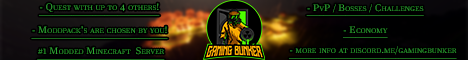 Gaming Bunkers Modded Server Minecraft Server banner