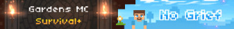 Gardens MC Minecraft Server banner