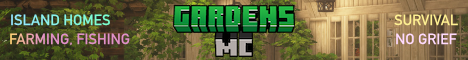 Gardens MC Minecraft Server banner