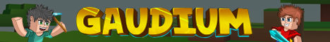 Gaudium Minecraft Server banner