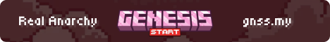 Genesis Minecraft Server banner