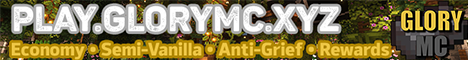 Glory Minecraft Minecraft Server banner