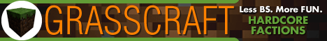 GrassCraft Hardcore Factions Minecraft Server banner