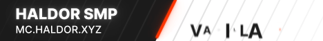 Haldor Minecraft Server banner