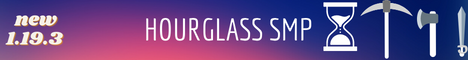 Hourglass SMP Minecraft Server banner