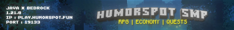 HumorSpot SMP Minecraft Server banner