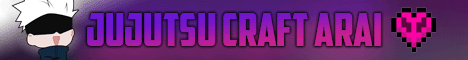Jujutsu Craft Arai Minecraft Server banner