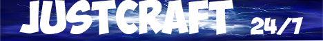 JustCraft HardcorePVP Minecraft Server banner