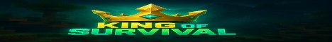 king of survival Minecraft Server banner