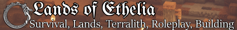 Lands of Ethelia Minecraft Server banner