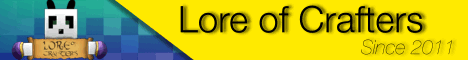 Lore of Crafters Minecraft Server banner