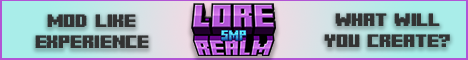 Lore Realm SMP Minecraft Server banner