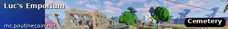 Lucs Emporium Minecraft Server banner