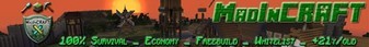 MadInCRAFT Minecraft Server banner