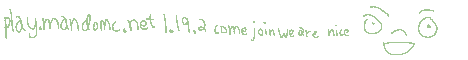 MandoMC Minecraft Server banner