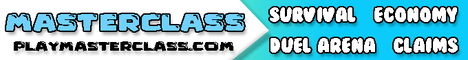 Masterclass Minecraft Server banner