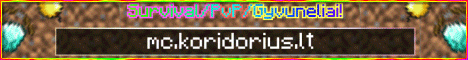 Mc Koridorius Minecraft Server banner