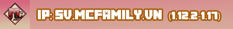 Mcfamily VN Minecraft Server banner