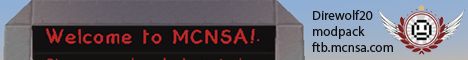 MCNSA Direwolf20 Minecraft Server banner