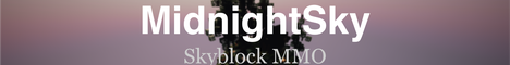 MidnightSky Minecraft Server banner
