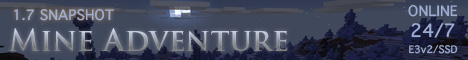 Mine Adventure Minecraft Server banner