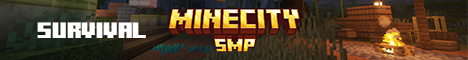 MinecitySMP Minecraft Server banner