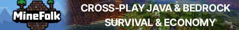 Minefolk Survival Minecraft Server banner