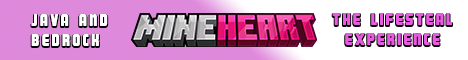 MineHeart Minecraft Server banner