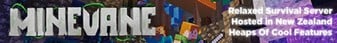 Minevane New Zealand Minecraft Server banner