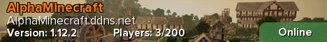 MR-Alpha Minecraft Server banner