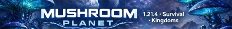 Mushroom Planet Minecraft Server banner