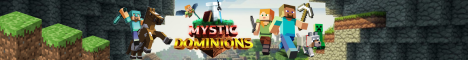 Mystic Dominions MC Minecraft Server banner