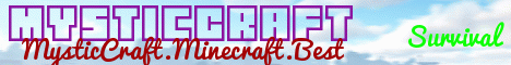 MysticCraft Minecraft Server banner