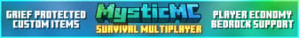 MysticMC Minecraft Server banner
