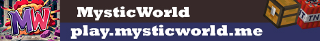 MysticWorld Minecraft Server banner