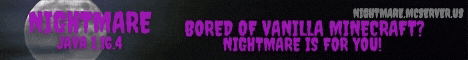 Nightmare Minecraft Server banner
