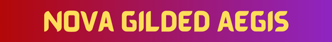 Nova Gilded Aegis Minecraft Server banner