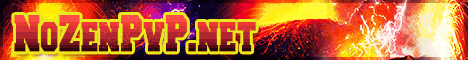 NoZenPvP | OP | Factions Minecraft Server banner