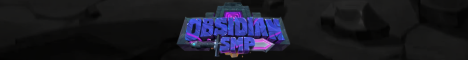Obsidian SMP Minecraft Server banner