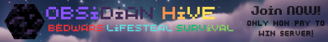 ObsidianHive Minecraft Server banner