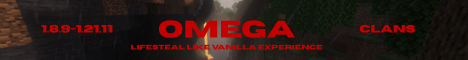 Omega SMP Minecraft Server banner